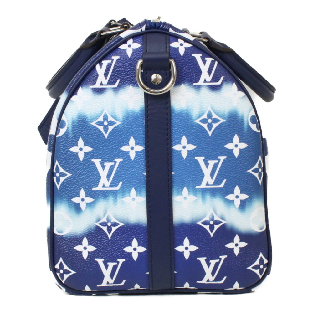 Louis Vuitton Speedy Bandouliere 30 Boston Bag Blue - Picture 3 of 16